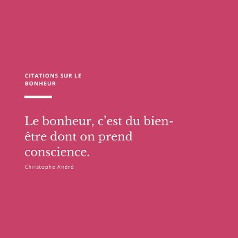 Citation bonheur